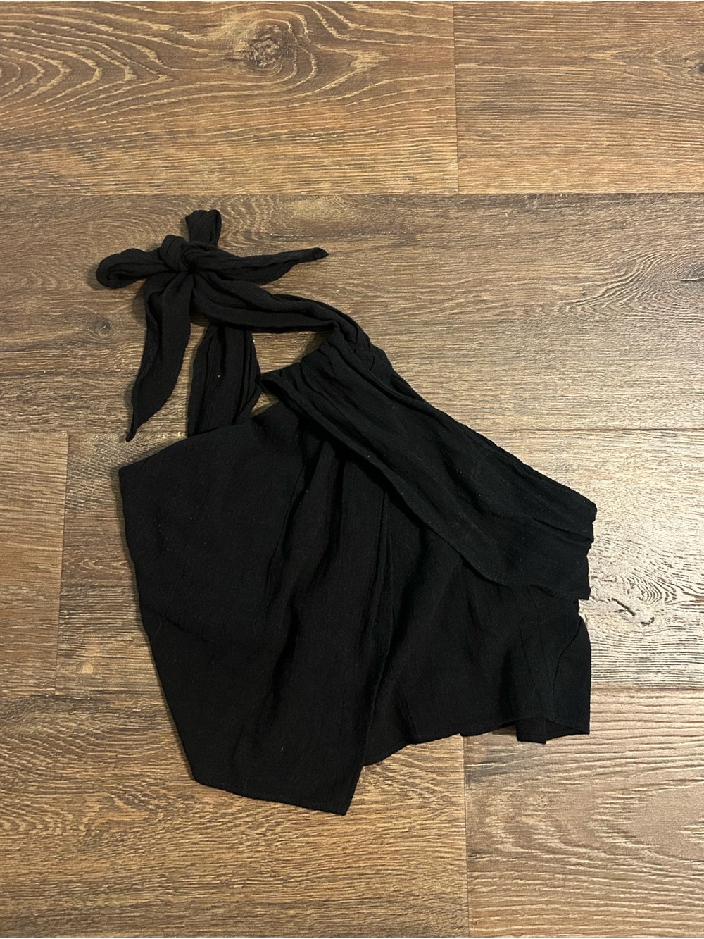Free People Black One Shoulder Top